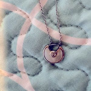 Nyc designer mother of pearl necklace